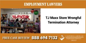 El abogado de TJ Maxx Store por despido injustificado demanda una compensación injusta
