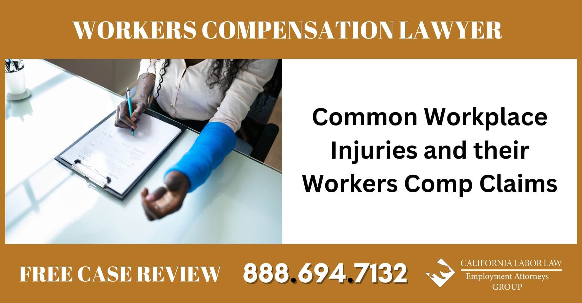 Common Workplace Injuries And Their Workers Comp Claims California