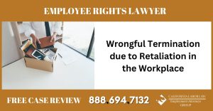 Wrongful Termination due to Retaliation in the Workplace sue liable incident employee lawyer attorney