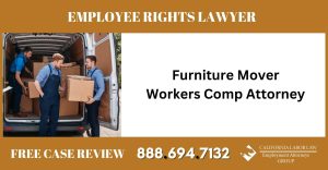 Furniture Mover Workers Comp Attorney sue liable incident lawyer