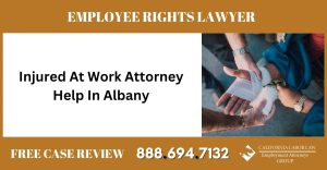 Injured At Work Attorney Help In Albany sue liable incident compensation lawyer