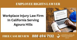 Workplace Injury Law Firm In California Serving Agoura Hills sue liable lawyer attorney compensation incident